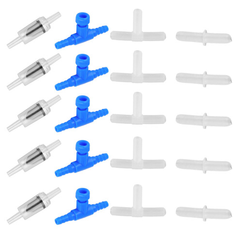 20 aquarium plastic luchtsplitter visbak zuurstofpomp 2