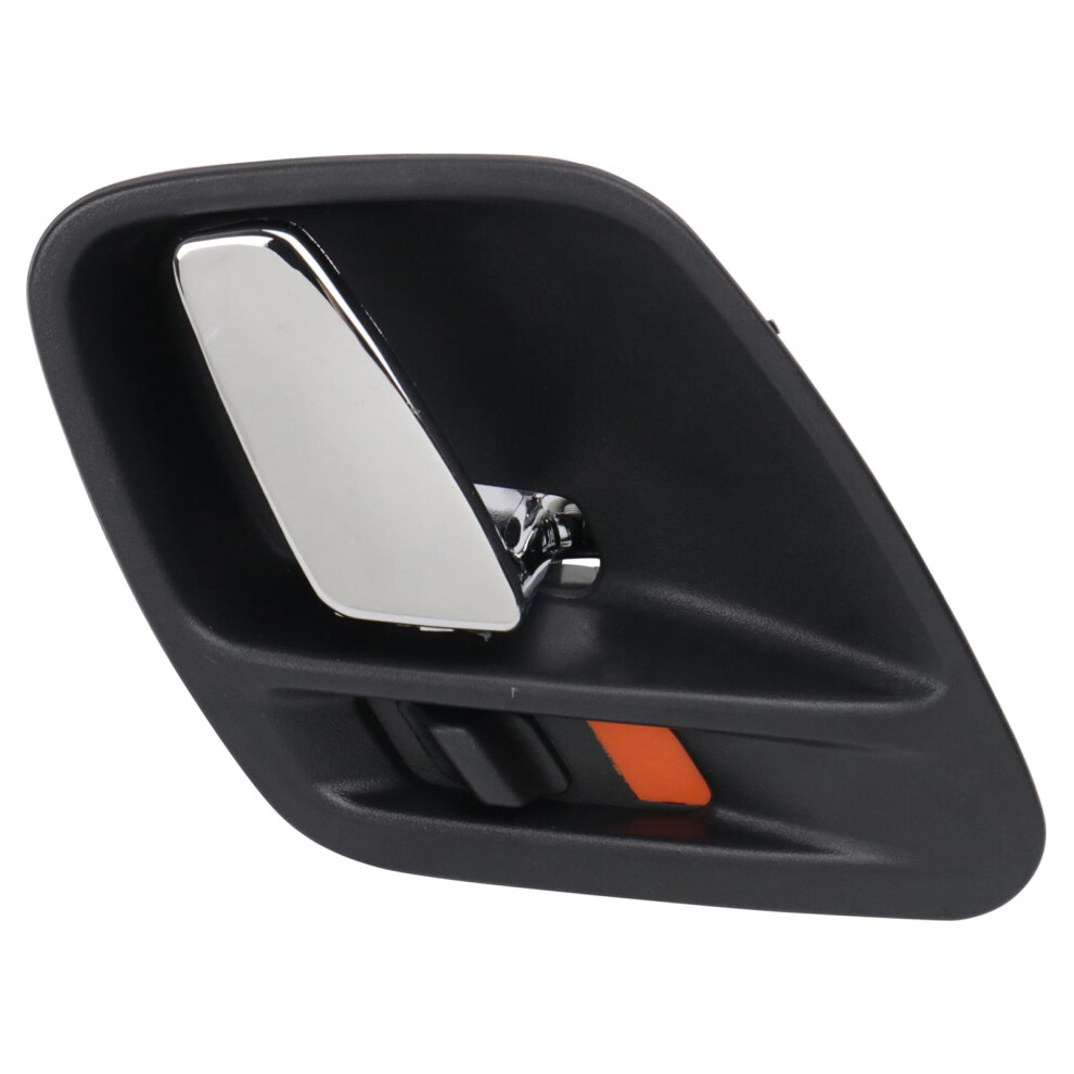 Trq Passenger Side Interior Door Handle Housing With Chrome Lever Compatible With 19992004 Jeep Grand Cherokee Black 195591319966