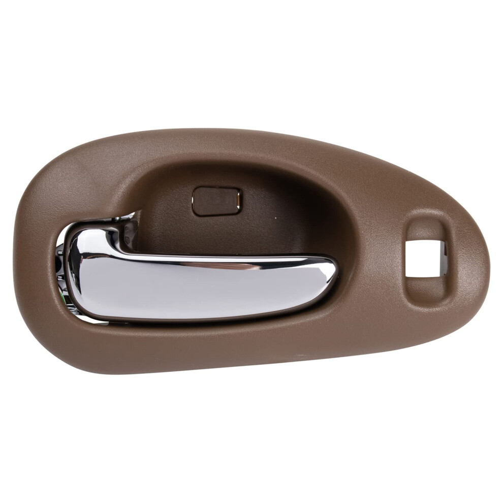 Trq Front Left Interior Door Handle Chrome & Drivers Side Compatible With 19992004 Chrysler 300M 19982004 Concorde 19992001 Lhs Beige 191213652688