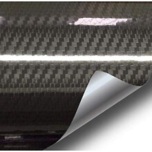 VViViD Pellicola epossidica nera lucida in fibra di carbonio Vinile per autoveicoli Pellicola avvolgente per auto Interni fai da te 3 piedi x 5 p