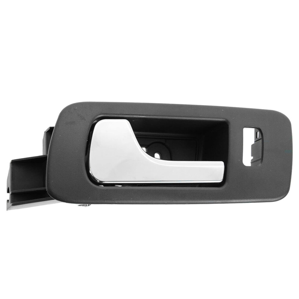 Trq Front Left Interior Door Handle Chrome & Ebony Drivers Side Compatible With 20052011 Cadillac Sts 191213497395