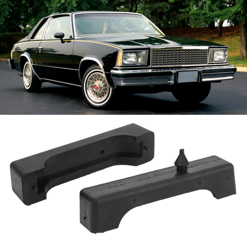 Pair Of Rubber Radiator Insulator Pads For Regal 1978-1988, Black 4921346578076