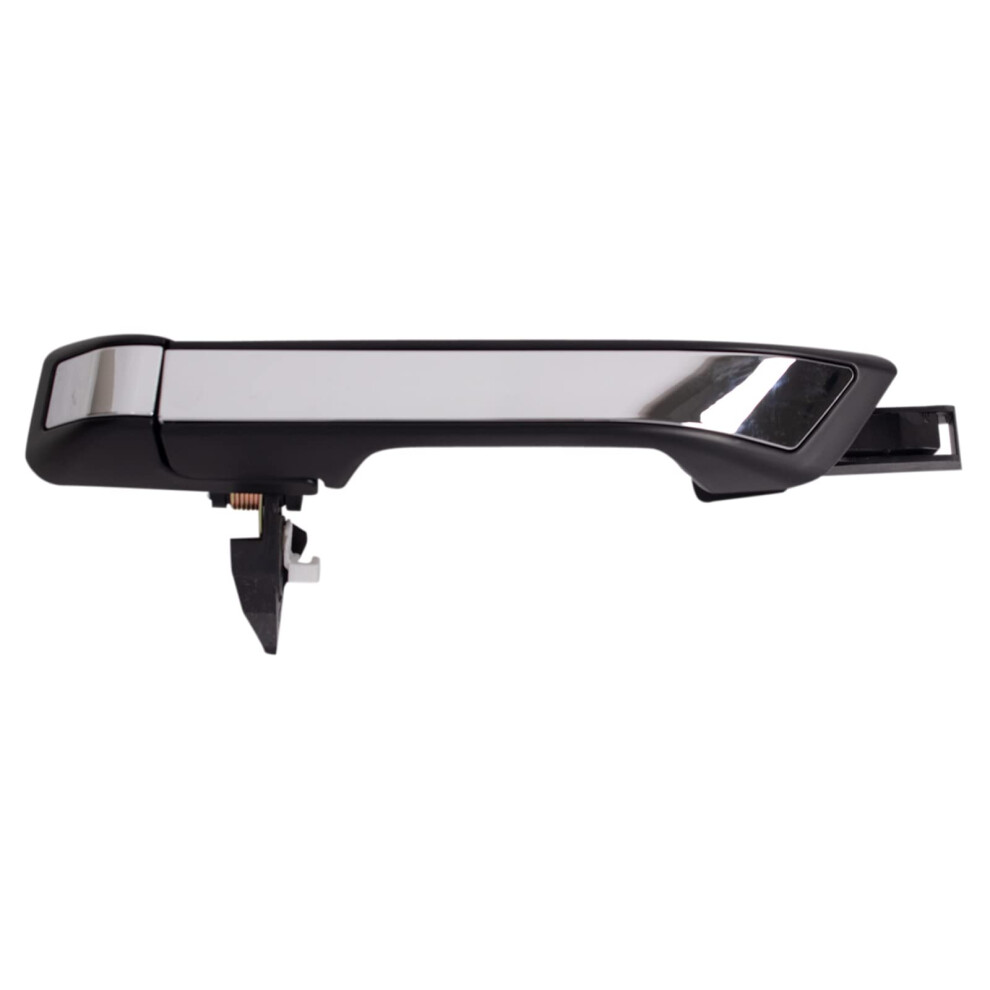 Trq Rear Left Exterior Door Handle Chrome & Drivers Side Compatible With 20112017 Honda Odyssey Black 195591465410