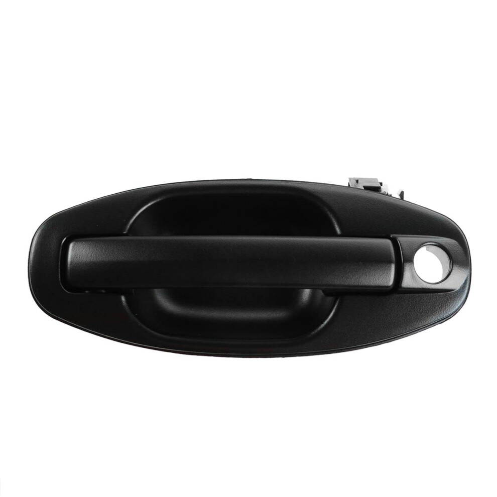 Trq Front Left Exterior Door Handle Drivers Side Compatible With 20012006 Hyundai Santa Fe Hy1310110 Black 191213489413