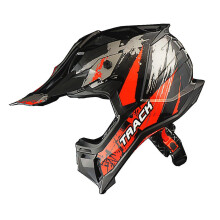1Storm Motokrosov prilba pro dospel ATV Dirt Bike BMX MX Sjezdov horsk prilba Styl drhy JH601; Stopa cerven