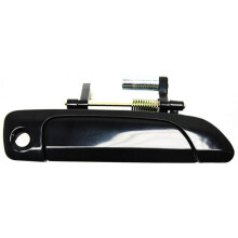 For Honda Civic 2001 02 03 04 2005 Exterior Door Handle Front Passenger Side Smooth Black | With Key Hole| Trim:All Submodels