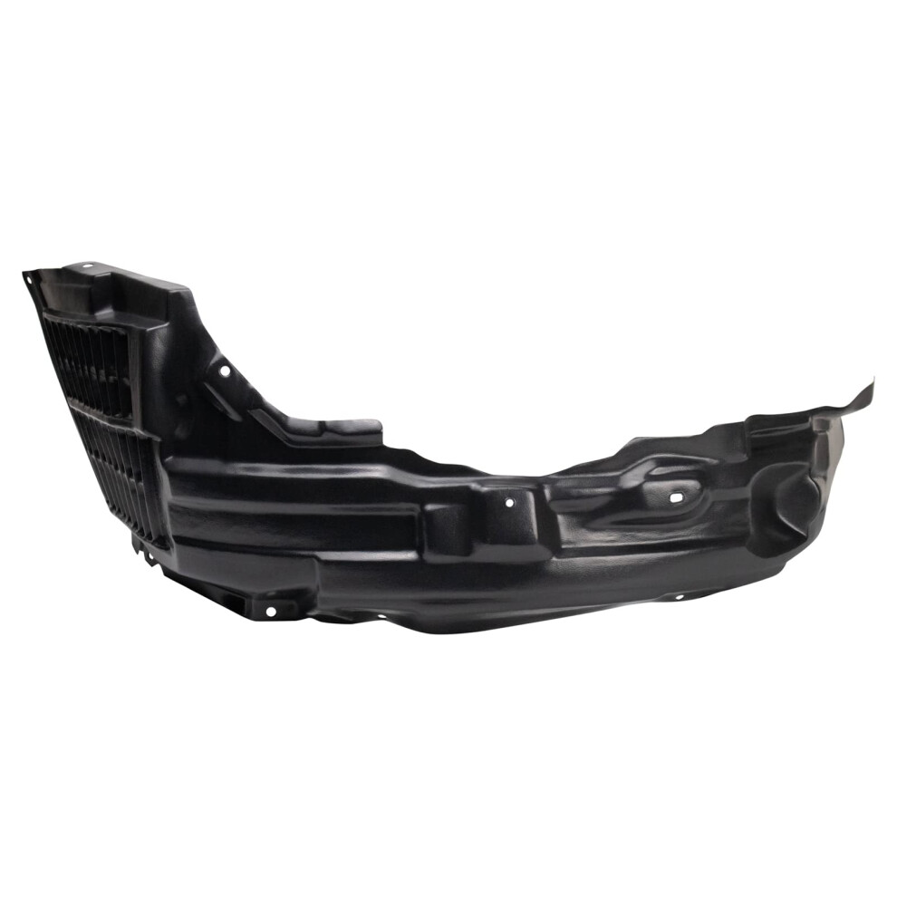 Trq Front Left Inner Fender Liner Drivers Side Compatible With 20102015 Mitsubishi Lancer Mi1248131 Black 195591097796