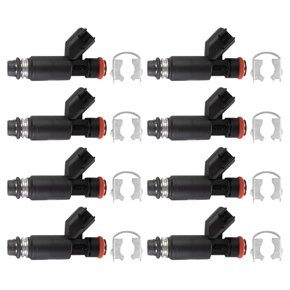 Trq Fuel Injector Set Compatible With 2005 Chevrolet Avalanche 1500 2007 Express 1500 20022006 Silverado 1500 Suburban 1500 Tahoe Gmc Sierra 1500 195591608008