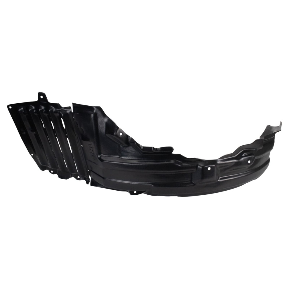 Trq Front Left Inner Fender Liner Drivers Side Compatible With 20082009 Mitsubishi Lancer Mi1248121 Black 195591097758