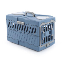Dog and Cat Carrier, Foldable Pet Carrying Cage 22.05x12.99x14.57 Inches, Airline Approved for Travel and Camping