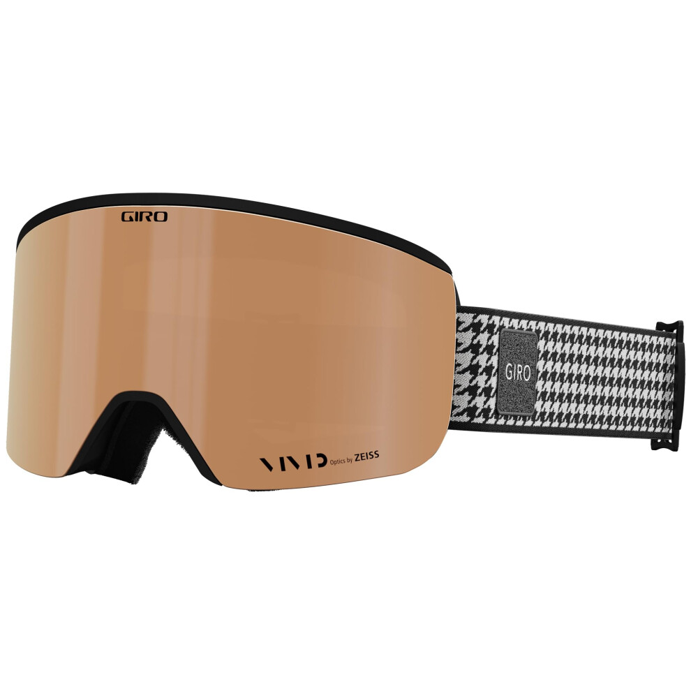 Giro Ella Ski Goggles Snowboard Goggles For Women & Lux Strap With Vivid Coppervivid Infrared Lenses Black/White