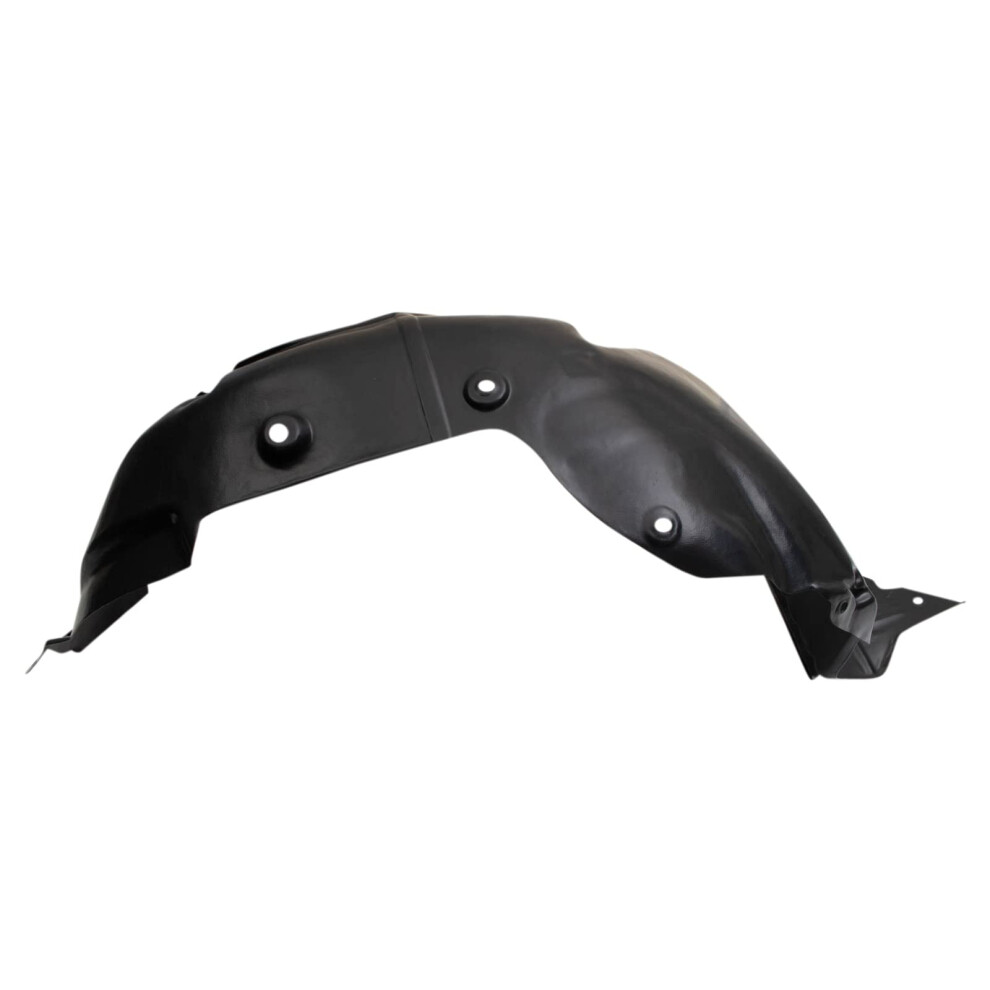 Trq Front Left Inner Fender Liner Drivers Side Compatible With 2013 Hyundai Veloster Hy1248151 Black 195591095358