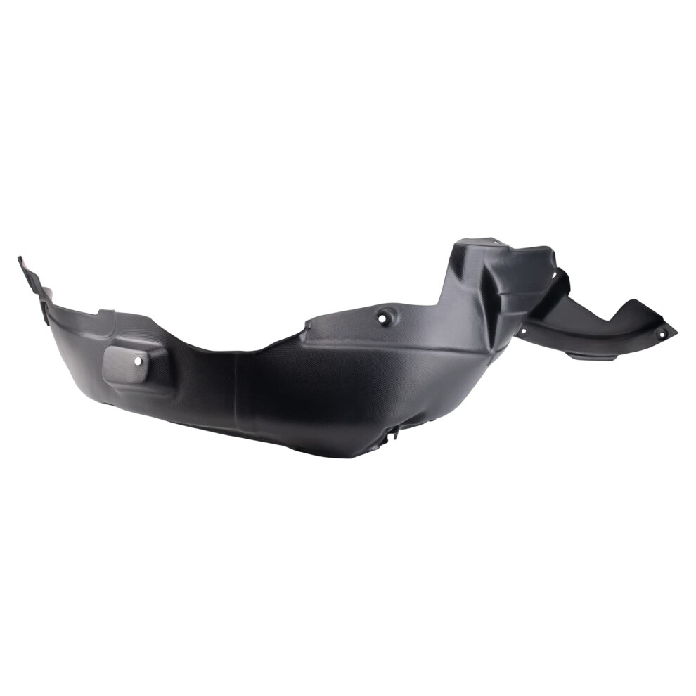 Trq Front Right Inner Fender Liner Passenger Side Compatible With 20102013 Kia Forte Koup Ki1249118 Black 195591096423