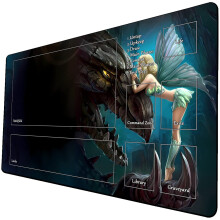 MTG Playmat Jtkszonyeg MTG TCG-hez 24 x 14 hvelykes Kereskedelmi krtyval tintzott jtkszonyegek troltskval Sima gumi felletu harci jtk