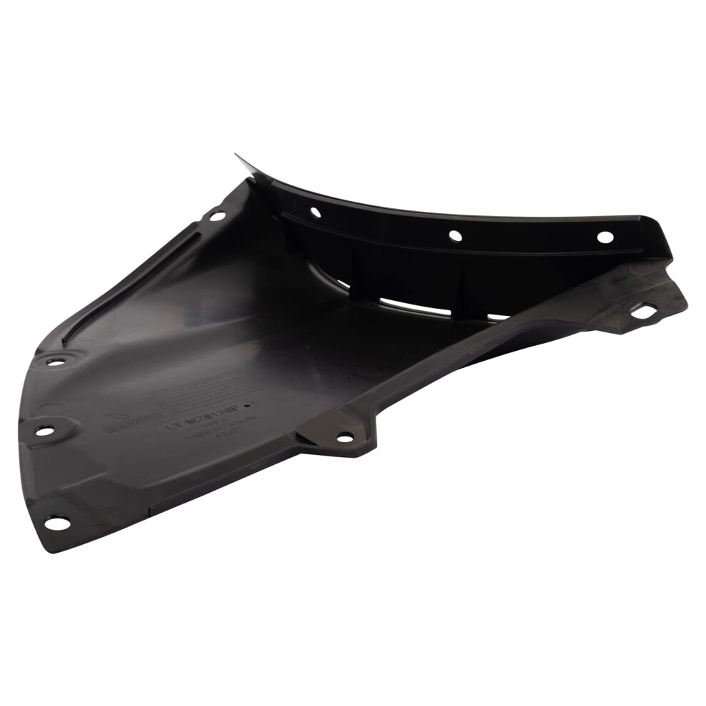 Trq Front Right Forward Inner Fender Liner Passenger Side Compatible With 20192020 Mazda 3 Ma1251117 Black 195591098755