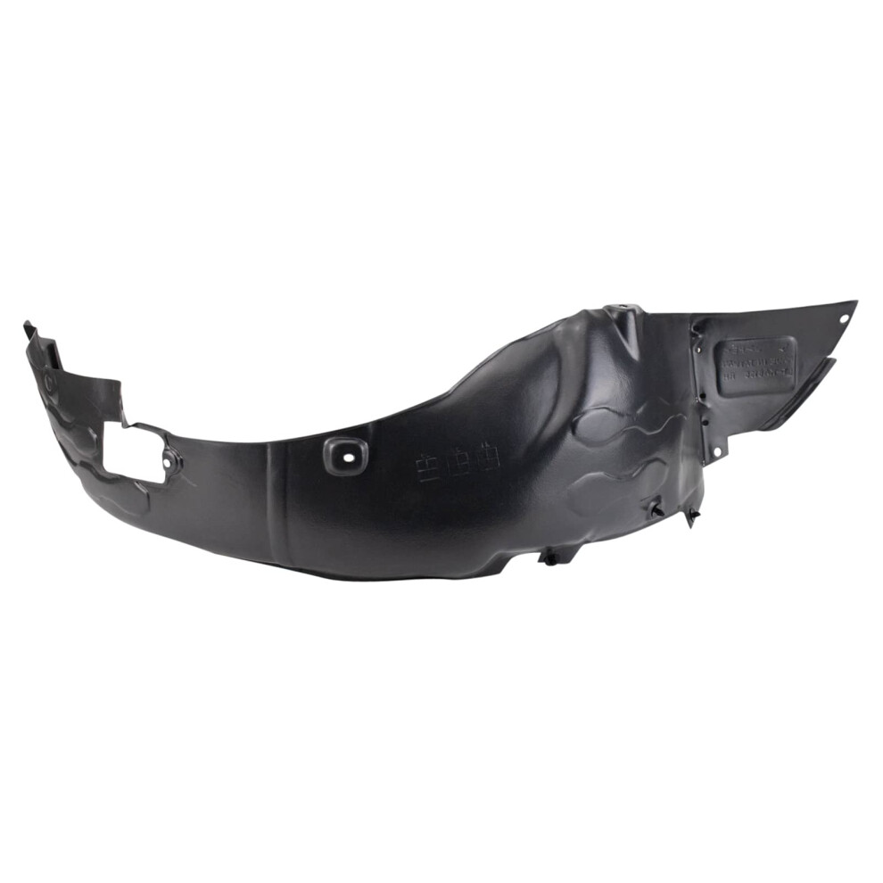 Trq Front Right Inner Fender Liner Passenger Side Compatible With 20162017 Kia Rio Ki1249149 Black 195591096720