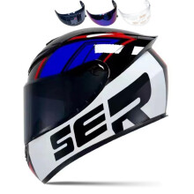 Celooblicejov motocyklov prilba HTLNUZD Zvodn motokrosov prilby s pruhlednmi a tnovanmi zornky kompatibilnmi s Pinlock Helma pro silnicn k