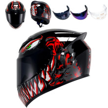 Celooblicejov motocyklov prilba HTLNUZD Zvodn motokrosov prilby s cirmi a tnovanmi zornky kompatibilnmi s Pinlock Helma pro silnicn cyklis