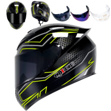 Celooblicejov motocyklov prilba HTLNUZD Zvodn motokrosov prilby s pruhlednmi a tnovanmi zornky kompatibilnmi s Pinlock Helma pro silnicn k