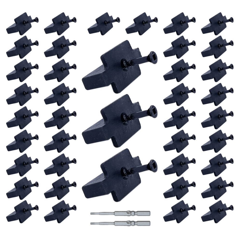 Lpet 250Pcs Hidden Fasteners Deck Fastener Clip Universal Nylon Clips Decking Fasteners Preloaded T Clips For Installing Composite Deck Boards 771077217904