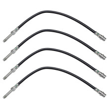 TRQ Bremsschlauch-Set vorne und hinten, kompatibel mit 20032006 Dodge Sprinter 2500 Sprinter 3500 20022006 Freightliner 20122019 Mercedes-Benz 201