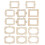 40 Pcs Wooden Photo Frame Accessories Handmade 8