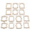 40 Pcs Wooden Photo Frame Accessories Handmade 5