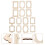 40 Pcs Wooden Photo Frame Accessories Handmade 4