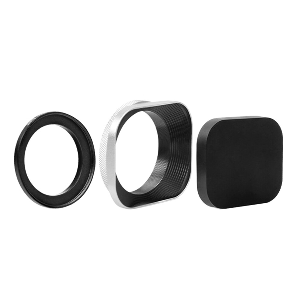 Aluminum Lens Hood Set For Mirrorless Cameras, Fits-39Mm Silver 7732000004834