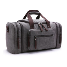 Sports Bag Gym Backpack for Men and Women, Large Travel Gym Bag with Shoe Compartment and Wet Clothes Pocket, Gray