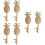 3 Pieces Card Bottle Openers Material Pineapple Man 7