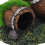 Large Fish Tank Decorations Resin Broken Barrel Multi 1pcs 8
