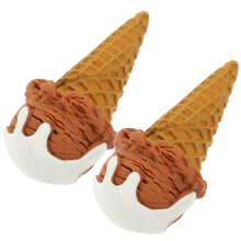 2 Pcs Fake Ice Cream Props Coffee Bar Accessories Table Centerpieces