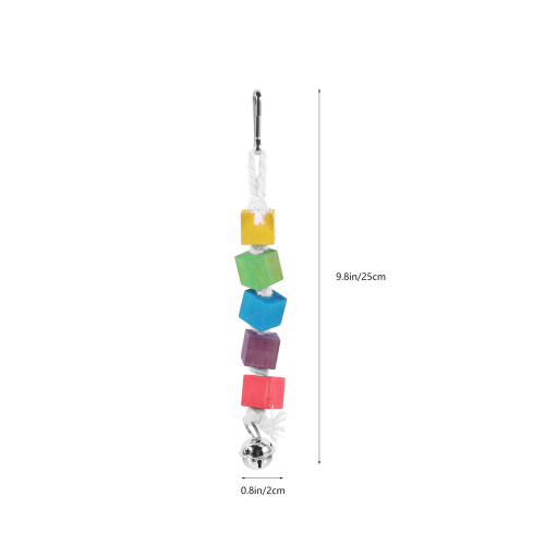 Teeth Care Parrot Chewing Toy Multi Colored 1set 9.8x0.8in 2