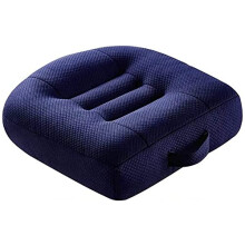 Adult Car Booster Cushion - Portable Breathable Mesh Seat Booster for Car, Office, Home - Blue 40x40x12cm Height Boost