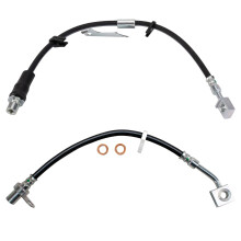 TRQ voorremslangset compatibel met 2006-2010 Dodge Ram 1500 2011-2018 Ram 1500 2019 1500 Classic