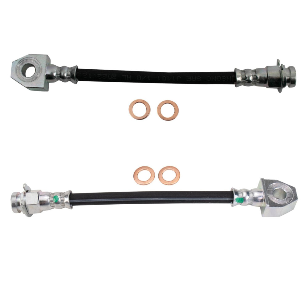 Trq Rear Brake Hose Set Compatible With 19992004 Jeep Grand Cherokee 195591638753