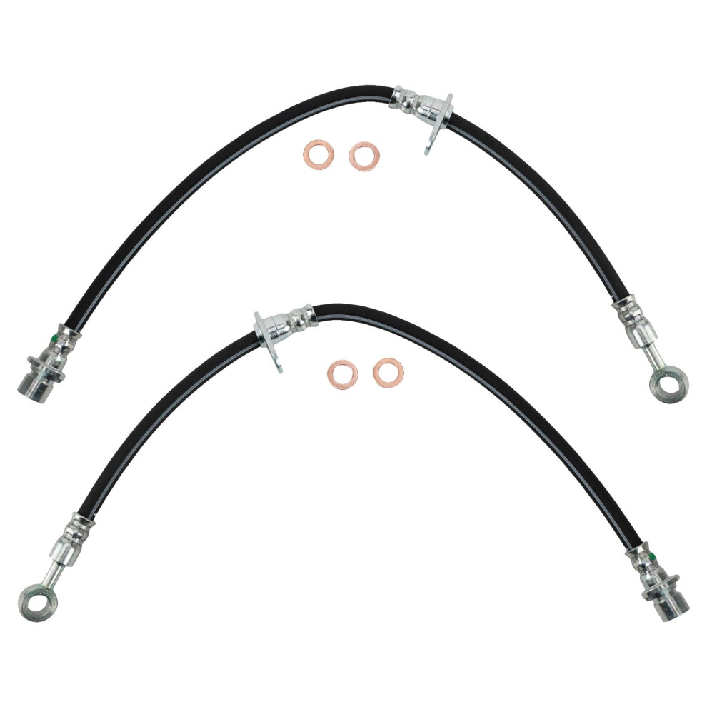 Trq Front Brake Hose Set Compatible With 20012003 Acura Cl 19992003 Tl 19982002 Honda Accord 195591637633