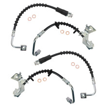 TRQ Bremsschlauch-Set vorne und hinten, kompatibel mit 20082011 Chrysler Town Country Dodge Grand Caravan 20092011 Volkswagen Routan