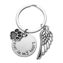 3 Count Puppy Keychain Dog Memorial Plaque Pet Remembrance