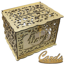 Card Container Blessing Decoration Party Invitation Baby Bride Golden