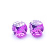 Bescon Dice Professional Small Precision Terning 12,7 mm (1/2 tomme) med tilfldigt serienummer Mini Precision Cut Terninger 12,7 mm Gem Lilla