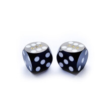 Bescon Dice Professional Small Precision Terning 12,7 mm (1/2 tomme) med tilfldigt serienummer Mini Precision Cut Terninger 12,7 mm uigennemsigt