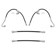 TRQ voor- en achterremslangset compatibel met 2000-2005 Chevrolet Blazer 2004 S10 2000-2001 GMC Jimmy Oldsmobile Bravada