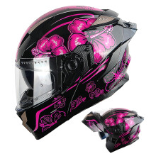 Modulrn celooblicejov helma 1Storm Motocykl DOT Dospel Street Bike Vyklpec dvojit zornk Slunecn vnitrn tt Ochrann kryt proti zamlovn