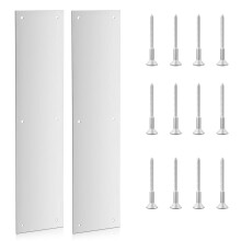 Trdruckplatte, Trstoplatte, 4 x 16 Zoll, Trplatten, Trittplatte, Trplatte innen oder auen, Vordertr oder Hintertr, Trschutz mit 6 Schrauben,