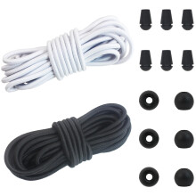 Cordón elástico de 4 mm de espesor para coser 532 pulgadas 30 pies Cuerda elástica en blanco y negro Correas de amarre para kayak Tienda de campa