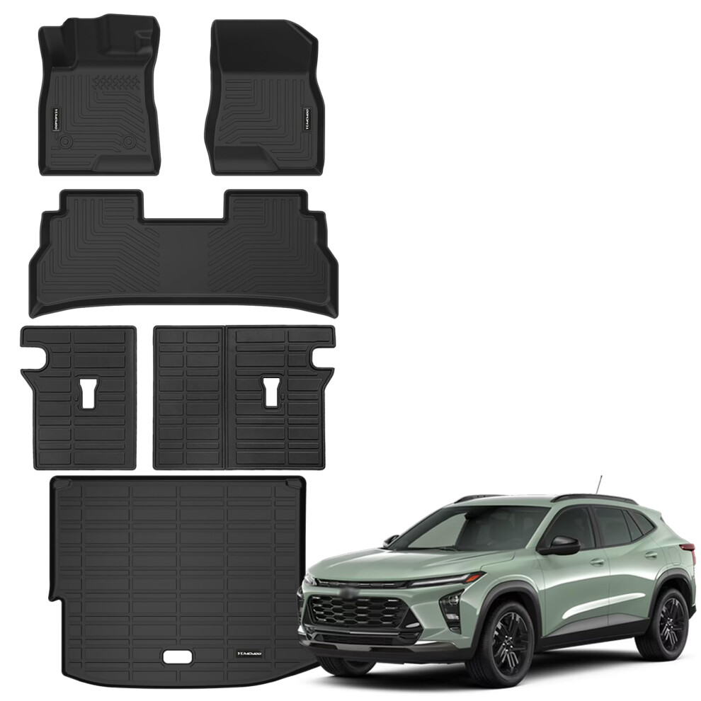 Floor Mats For 2024 2025 Chevrolet Trax Upgrade Trunk Mat With Backrest Mat All Weather Floor Liners Tpe Rubber Cargo Liner Fit For 2025 Chevy Tr 762715046796
