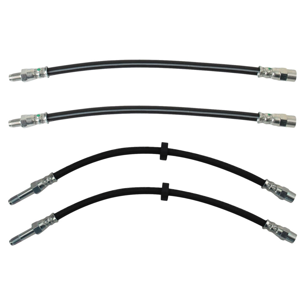 Trq Front And Rear Brake Hose Set Compatible With 20012007 Volvo S60 2006 S80 V70 195591639255