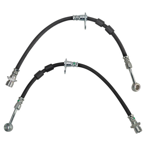 TRQ Front Brake Hose Set Compatible with 1996-2000 Honda Civic
